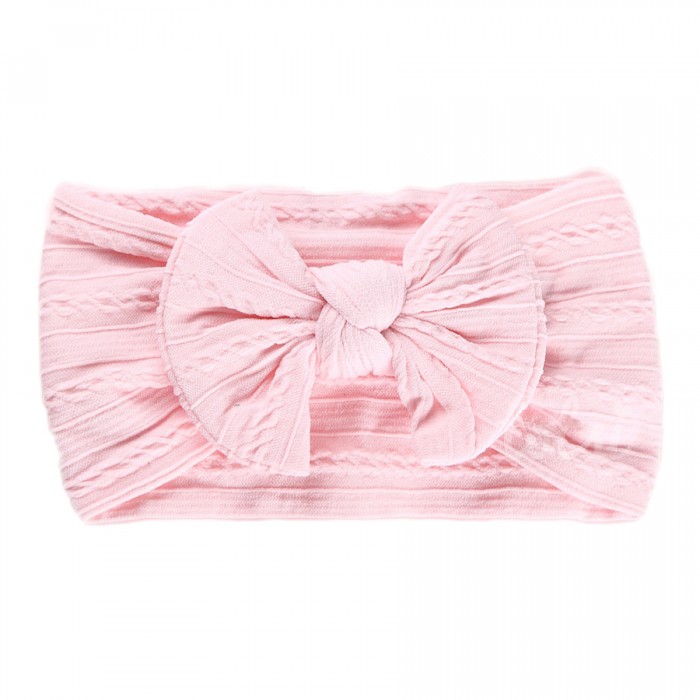 Luxury Cable Knit Bow Baby Headband