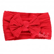 Luxury Cable Knit Bow Baby Headband