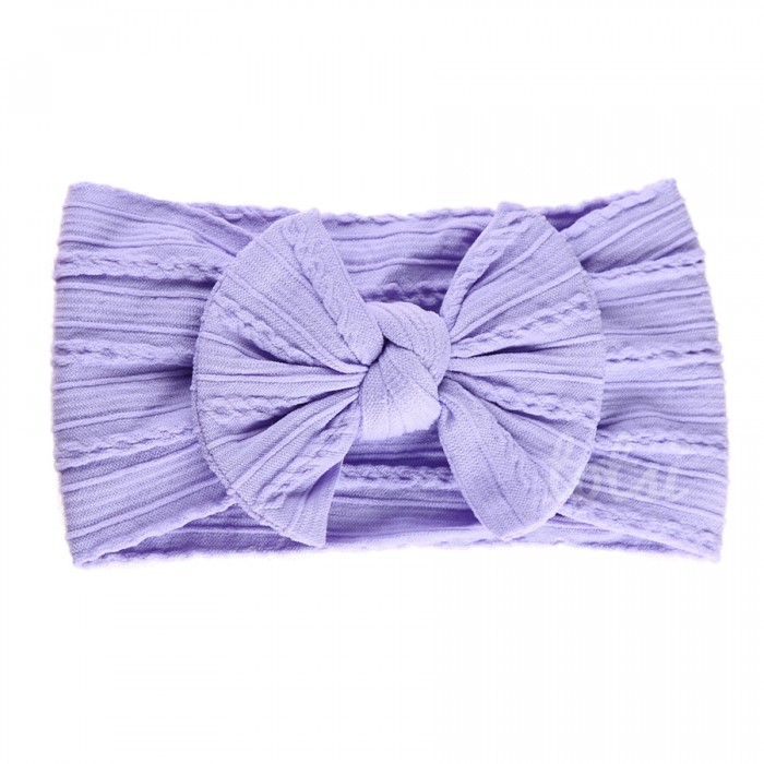 Luxury Cable Knit Bow Baby Headband