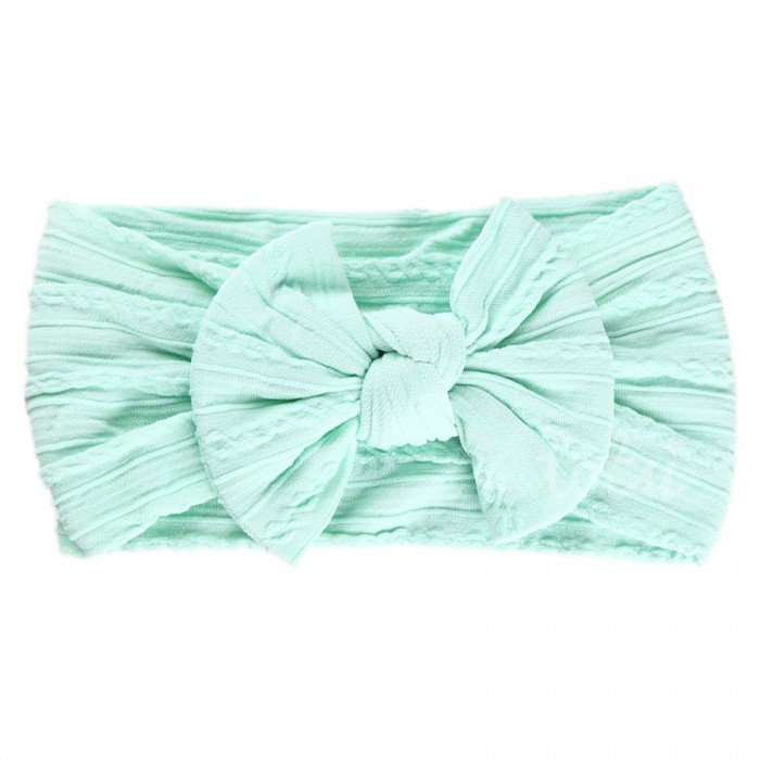 Luxury Cable Knit Bow Baby Headband