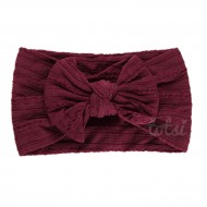 Luxury Cable Knit Bow Baby Headband