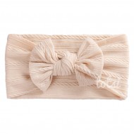 Luxury Cable Knit Bow Baby Headband