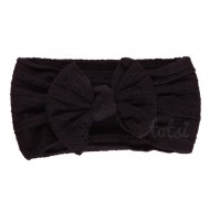 Luxury Cable Knit Bow Baby Headband