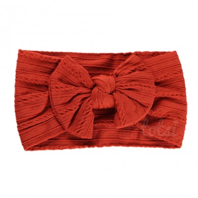 Luxury Cable Knit Bow Baby Headband Luxury Cable Knit Bow Baby Headband