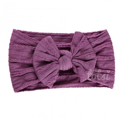 Luxury Cable Knit Bow Baby Headband Luxury Cable Knit Bow Baby Headband