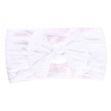 Luxury Cable Knit Bow Baby Headband Luxury Cable Knit Bow Baby Headband