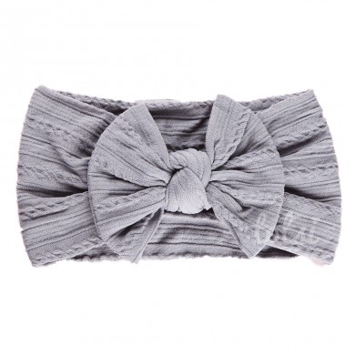 Luxury Cable Knit Bow Baby Headband Luxury Cable Knit Bow Baby Headband