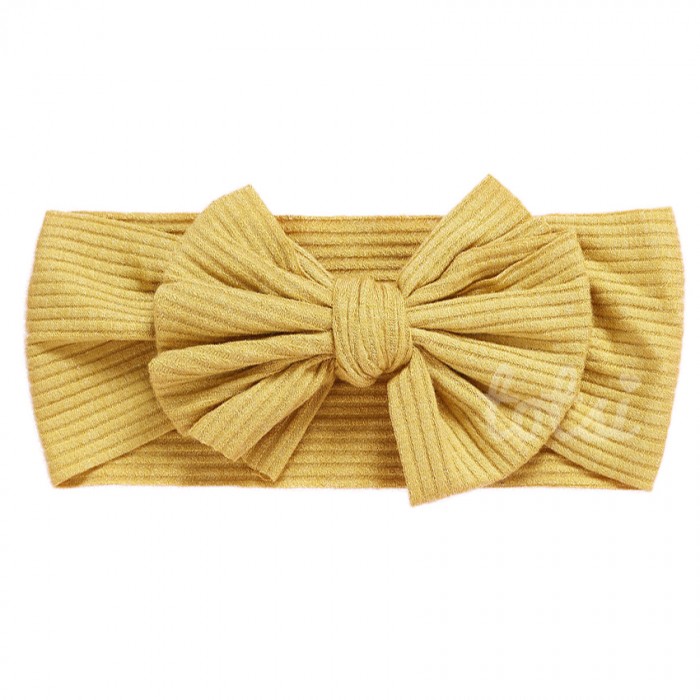 Luxury Ribbed Bow Baby Headband
