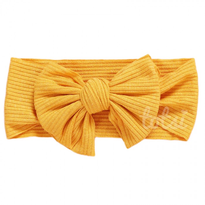 Luxury Ribbed Bow Baby Headband
