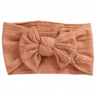 Neutrals Luxury Ribbed Cable Knit Baby Headband