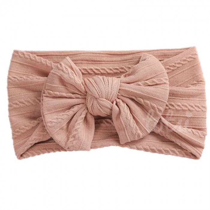 Neutrals Luxury Ribbed Cable Knit Baby Headband