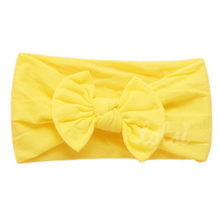 Luxury Plain Bow Baby Headband