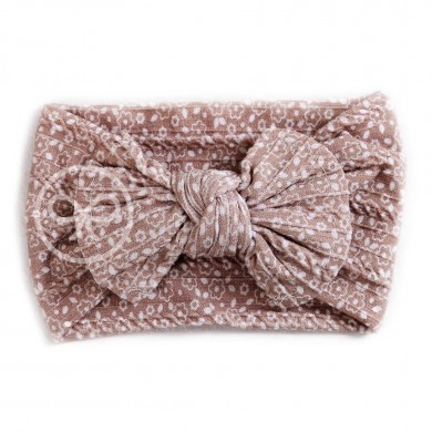 Floral Cable Knit Baby Headbands Floral Cable Knit Baby Headbands