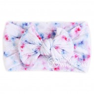Tie Dye Cable Knit Baby Headband