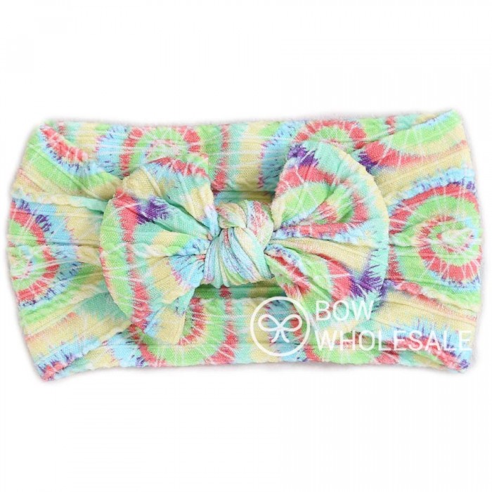 Tie Dye Cable Knit Baby Headband
