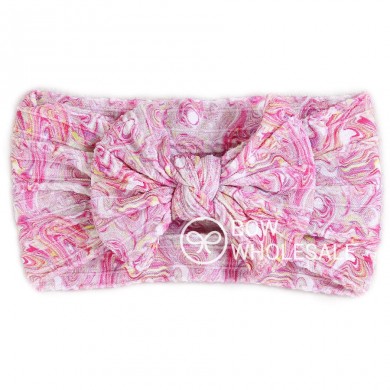 Tie Dye Cable Knit Baby Headband Tie Dye Cable Knit Baby Headband