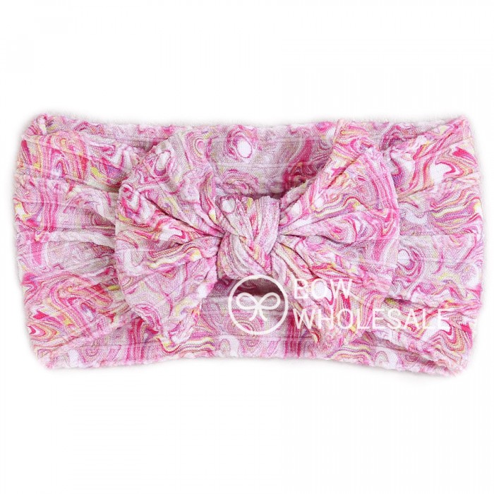 Tie Dye Cable Knit Baby Headband