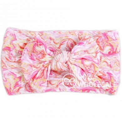 Tie Dye Cable Knit Baby Headband Tie Dye Cable Knit Baby Headband