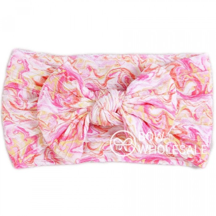 Tie Dye Cable Knit Baby Headband