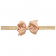 Classic Grosgrain Bow On Satin Band