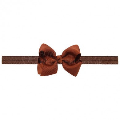 Classic Grosgrain Bow On Satin Band Classic Grosgrain Bow On Satin Band