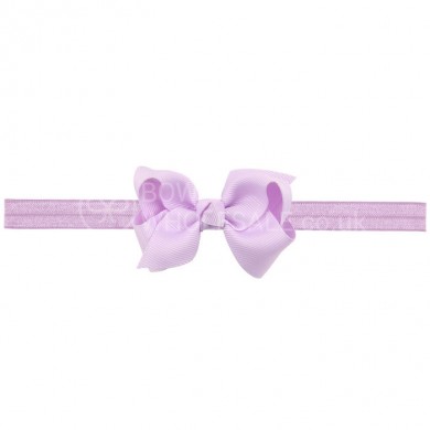 Classic Grosgrain Bow On Satin Band Classic Grosgrain Bow On Satin Band