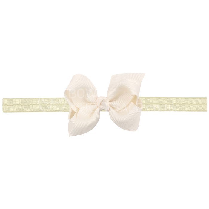 Classic Grosgrain Bow On Satin Band