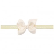 Classic Grosgrain Bow On Satin Band