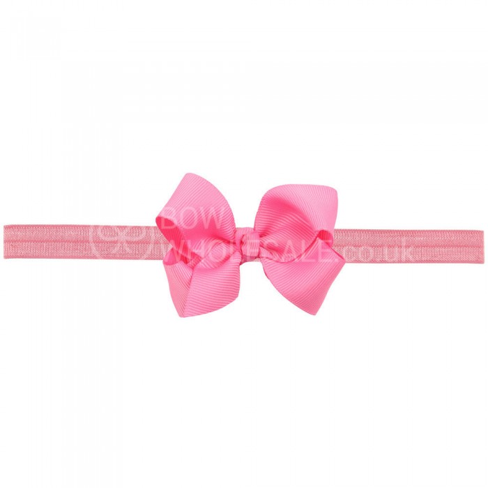Classic Grosgrain Bow On Satin Band