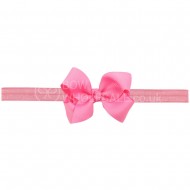 Classic Grosgrain Bow On Satin Band