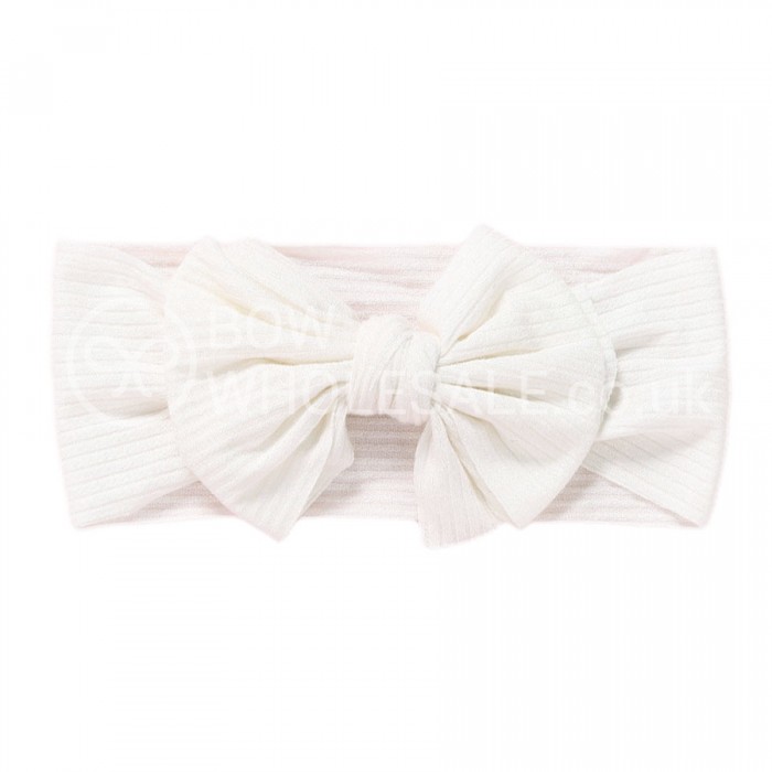 Luxury Ribbed Bow Baby Headband