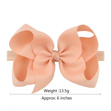 Classic 6inch Bow On Satin Headband Classic 6inch Bow On Satin Headband