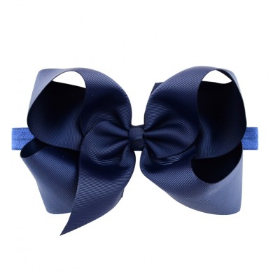 Classic 6inch Bow On Satin Headband Classic 6inch Bow On Satin Headband