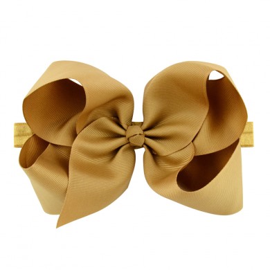 Classic 6inch Bow On Satin Headband Classic 6inch Bow On Satin Headband