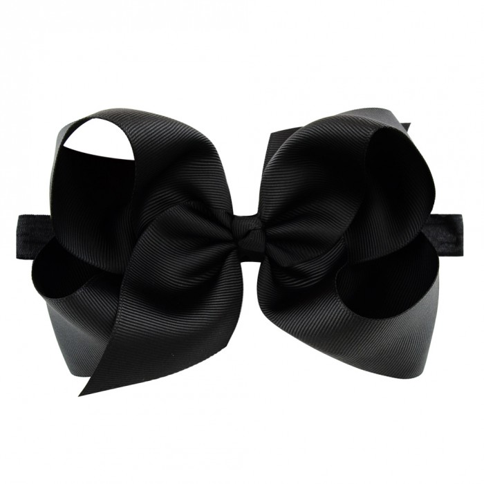 Classic 6inch Bow On Satin Headband