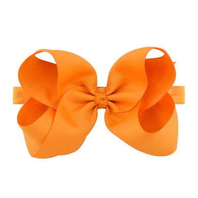 Classic 6inch Bow On Satin Headband Classic 6inch Bow On Satin Headband