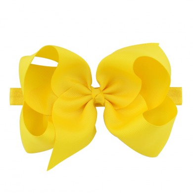 Classic 6inch Bow On Satin Headband Classic 6inch Bow On Satin Headband