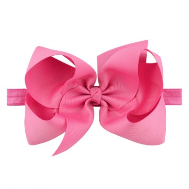 Classic 6inch Bow On Satin Headband Classic 6inch Bow On Satin Headband