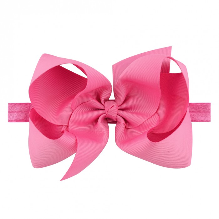 Classic 6inch Bow On Satin Headband