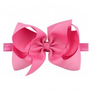 Classic 6inch Bow On Satin Headband
