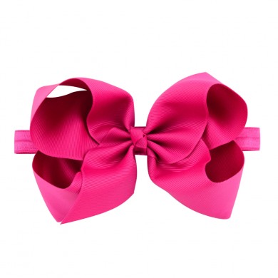 Classic 6inch Bow On Satin Headband Classic 6inch Bow On Satin Headband