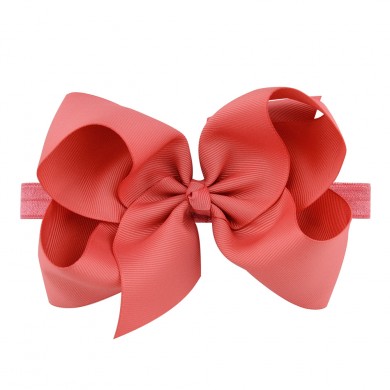 Classic 6inch Bow On Satin Headband Classic 6inch Bow On Satin Headband