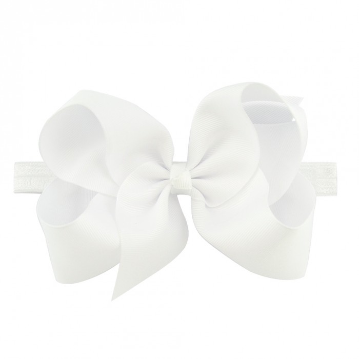 Classic 6inch Bow On Satin Headband