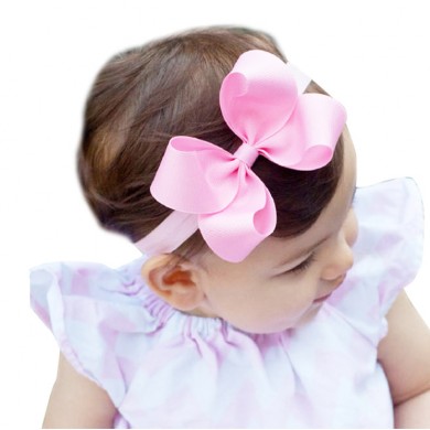 Classic 6inch Bow On Satin Headband Classic 6inch Bow On Satin Headband