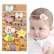 Animals Baby Headband Set On Card