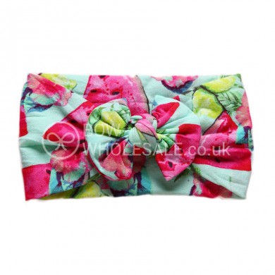 Luxury Nylon Bow Baby Headband - Fruit Luxury Nylon Bow Baby Headband - Fruit