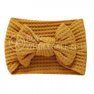 Luxury Waffle Bow Baby Headband Luxury Waffle Bow Baby Headband