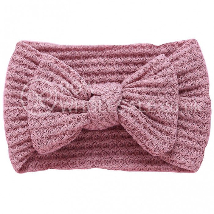 Luxury Waffle Bow Baby Headband