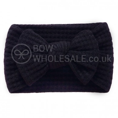 Luxury Waffle Bow Baby Headband Luxury Waffle Bow Baby Headband