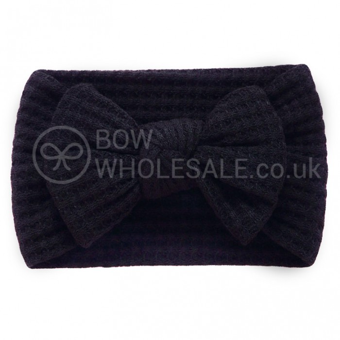 Luxury Waffle Bow Baby Headband
